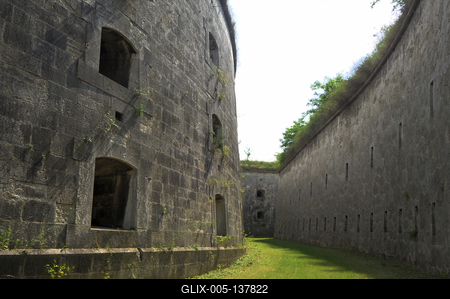 Komárom, Monostori erőd-stock-foto