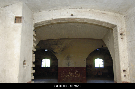 Komárom, Monostori erőd-stock-foto