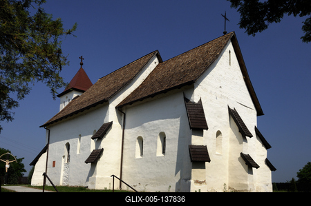Nyírbéltek, római katolikus templom-stock-foto