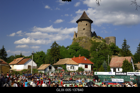 Somoskői vár-stock-foto