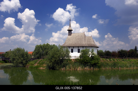 Csengersimai református templom-stock-foto