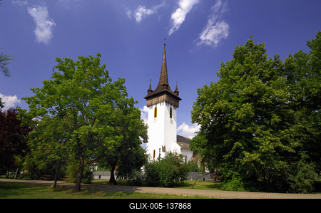 Fehérgyarmati református templom-stock-foto