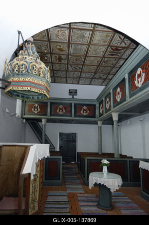 Gyügyei református templom-stock-foto