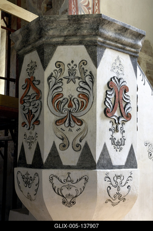 Lónyai református templom-stock-foto