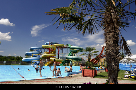 Vásárosnamény, Atlantika Aquapark-stock-foto