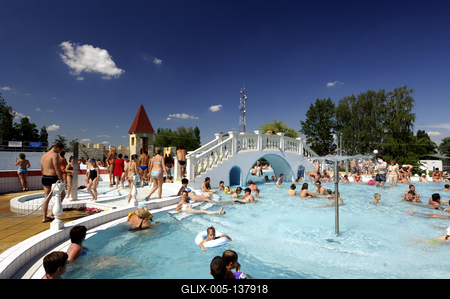 Kisvárda, Várfürdő-stock-foto