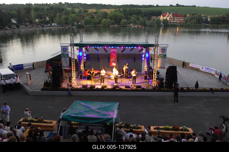 Bánk, Louis Armstrong Jazzfesztivál-stock-foto