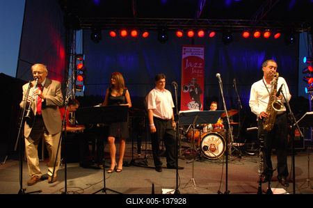 Bánk, Louis Armstrong Jazzfesztivál-stock-foto