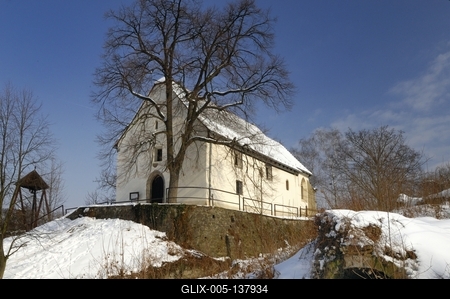 Nagybörzsöny, Bányász templom-stock-foto