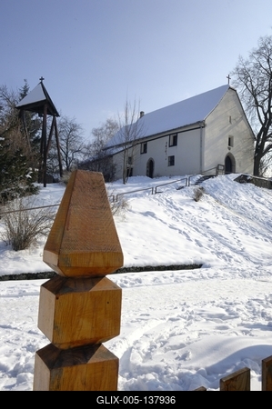 Nagybörzsöny, Bányász templom-stock-foto