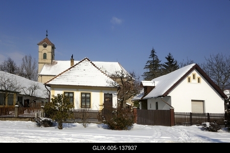 Nagybörzsöny télen-stock-foto