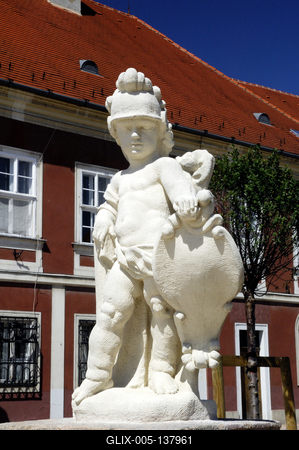 Vác belvárosa (Március 15. tér)-stock-foto