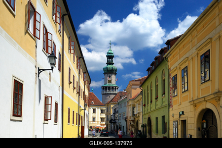 Sopron belvárosa, Tűztorony-stock-foto