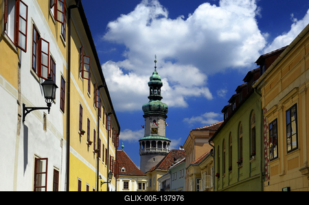 Sopron belvárosa, Tűztorony-stock-foto