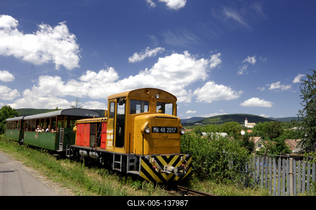 A Királyréti Erdei Vasút megállója Szokolyán-stock-foto