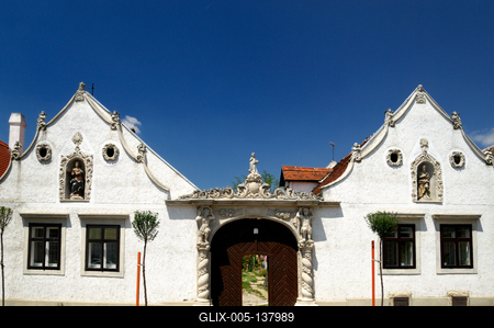 Sopron, Szent Mihály utca-stock-foto