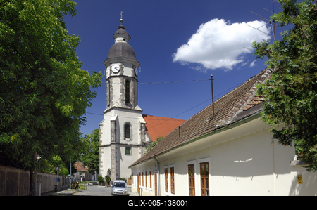 Nagymaros, Római katolikus templom-stock-foto