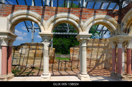 Somogyvár, a Szent Egyed bencés apátság romjai-stock-foto