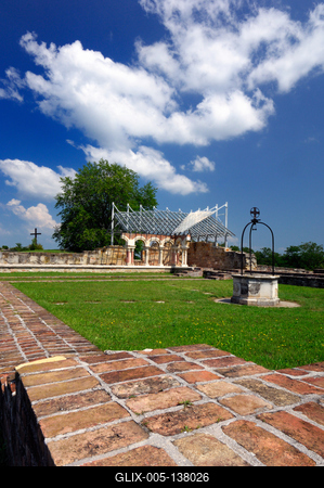 Somogyvár, a Szent Egyed bencés apátság romjai-stock-foto