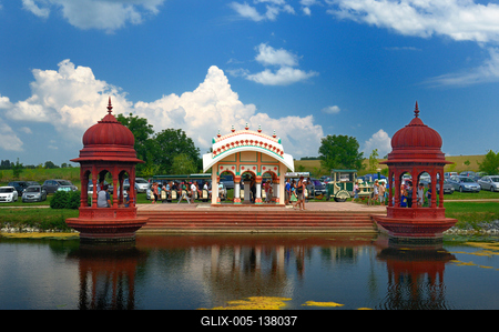 Somogyvámos, Krisna-völgy-stock-foto