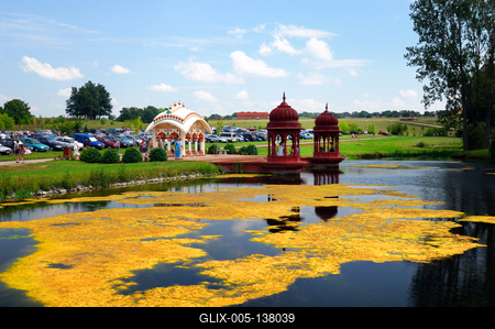 Somogyvámos, Krisna-völgy-stock-foto