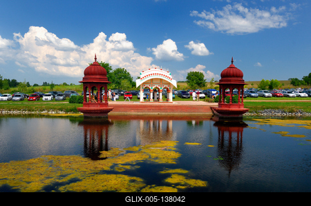 Somogyvámos, Krisna-völgy-stock-foto