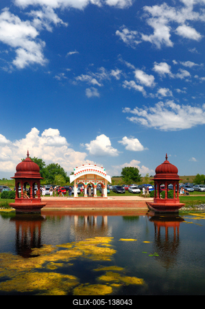 Somogyvámos, Krisna-völgy-stock-foto