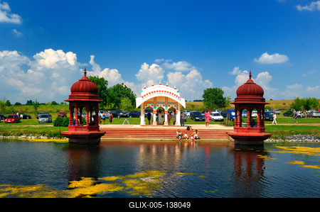 Somogyvámos, Krisna-völgy-stock-foto