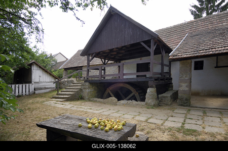 Nagybörzsöny, Vízimalom-stock-foto