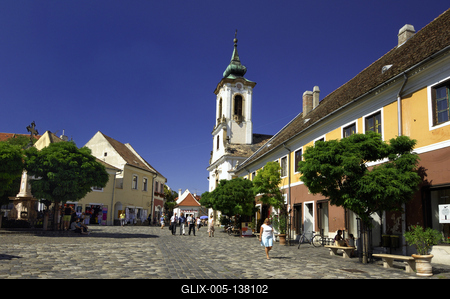 Szentendre, Fő tér-stock-foto