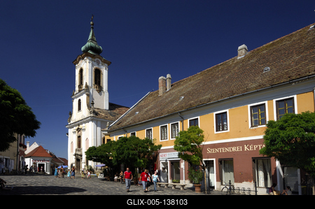 Szentendre, Fő tér-stock-foto