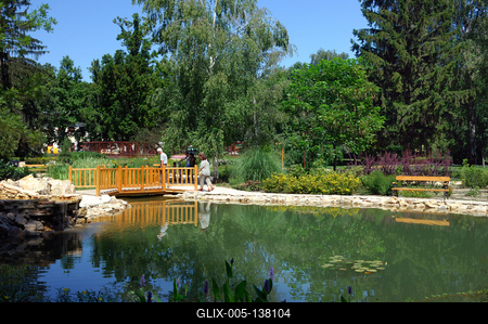 Siófok, Jókai park-stock-foto