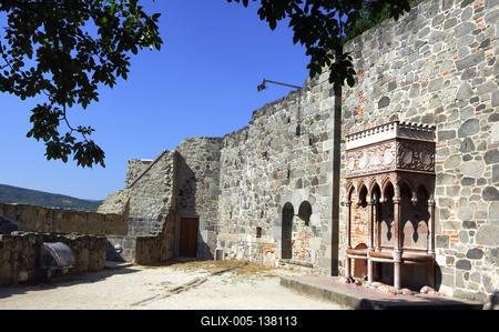 Visegrád, Királyi palota-stock-foto