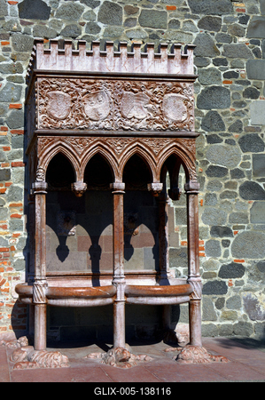 Visegrád, Királyi palota-stock-foto