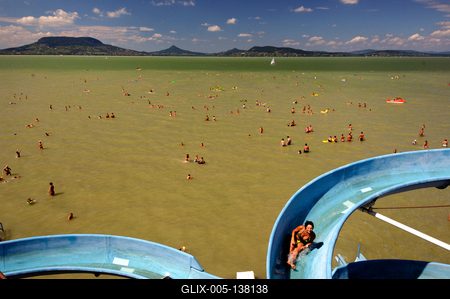 Fonyód - szabadstrand-stock-foto