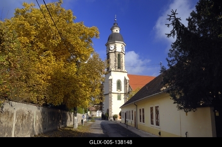 Nagymaros, Római katolikus templom-stock-foto