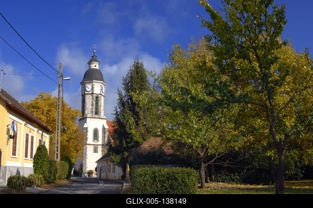 Nagymaros, Római katolikus templom-stock-foto