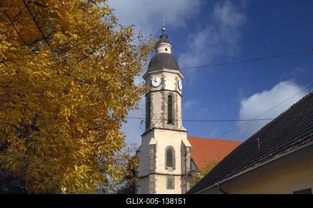 Nagymaros, Római katolikus templom-stock-foto