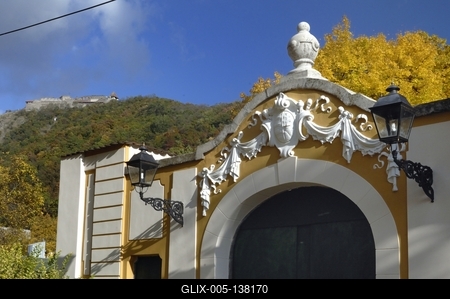 Visegrád, Királyi palota-stock-foto