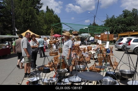 Őrségi Vásár Őriszentpéteren-stock-foto