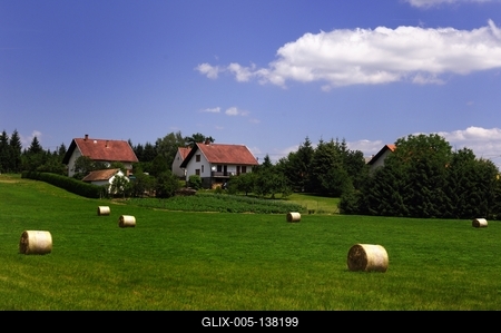 Őrségi táj Őriszentpéter határában-stock-foto