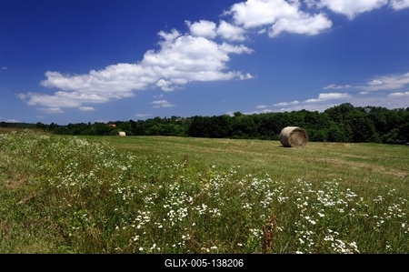 Őrségi táj Őriszentpéter határában-stock-foto