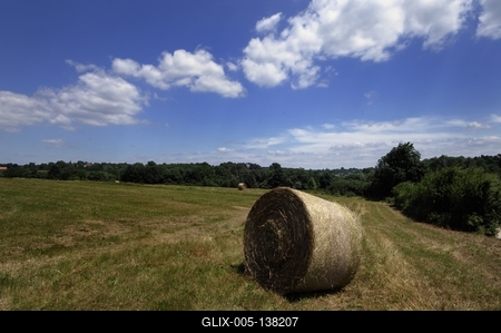 Őrségi táj Őriszentpéter határában-stock-foto