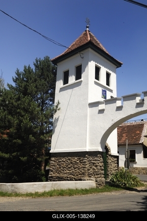 Velem, Harangláb és Hősök Kapuja-stock-foto