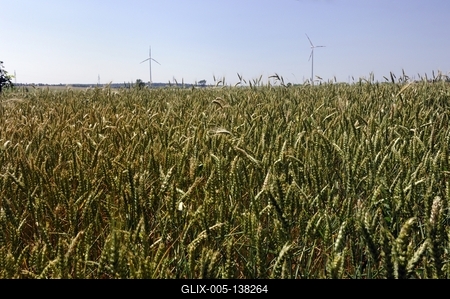 Szélerőmű Nagylózs határában-stock-foto
