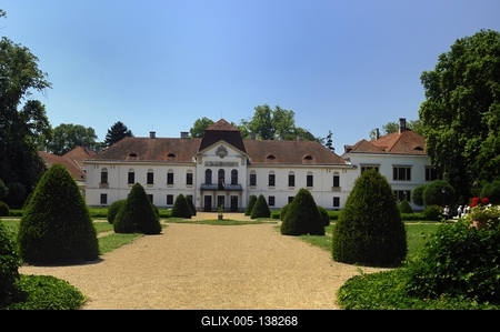 Nagycenk, Széchenyi-kastély-stock-foto