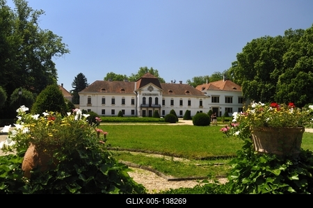 Nagycenk, Széchenyi-kastély-stock-foto