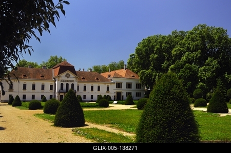 Nagycenk, Széchenyi-kastély-stock-foto