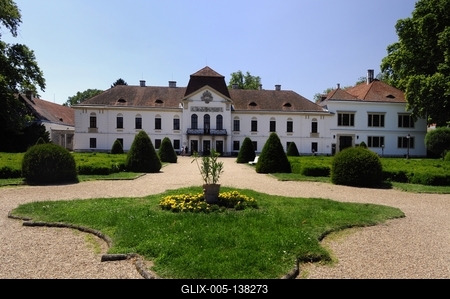 Nagycenk, Széchenyi-kastély-stock-foto