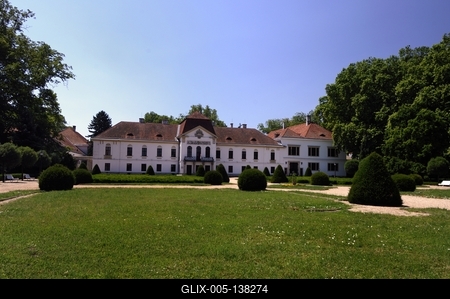 Nagycenk, Széchenyi-kastély-stock-foto